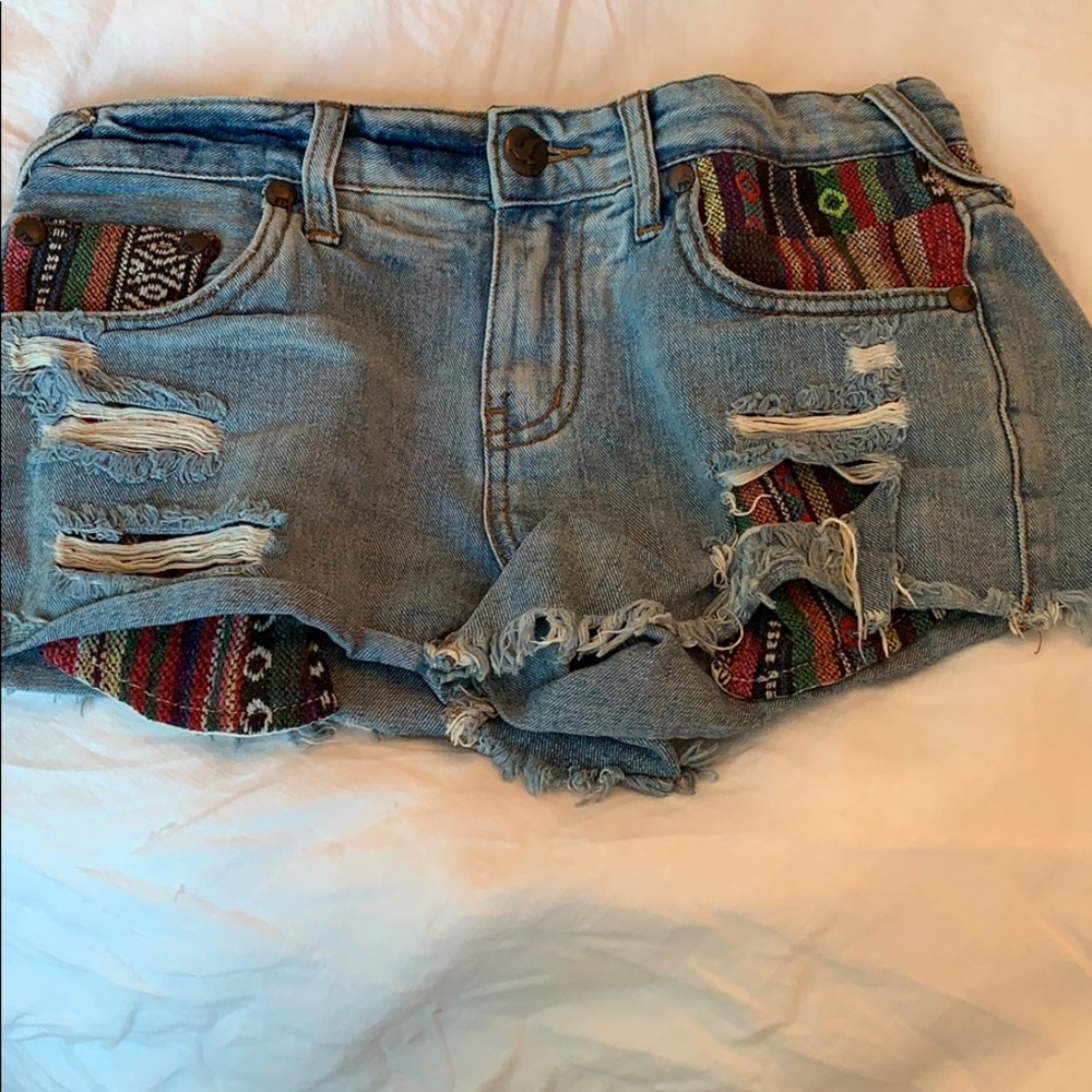 Free people Jean shorts